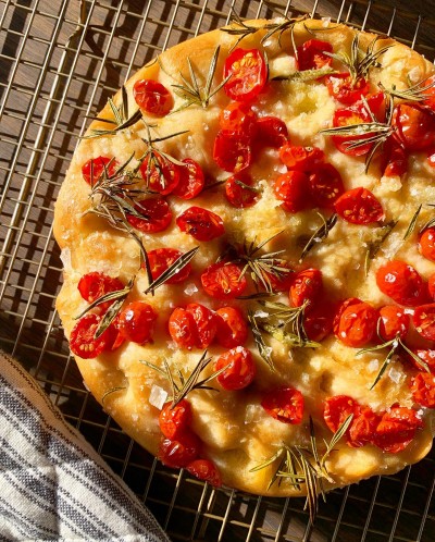Baby Tomato and Rosemary Focaccia