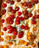 Ombre Heirloom Tomato Focaccia