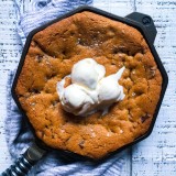 Salted Chocolate Chip Cookie Skillet