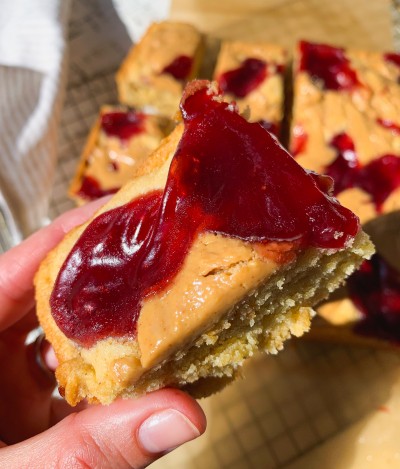 Peanut Butter and Jam Bars