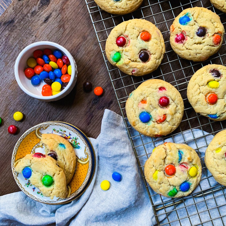 Brown Sugar M&M Cookies