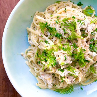 Lemony Crab Pasta