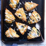 Blueberry Cream Scones with Rose Water