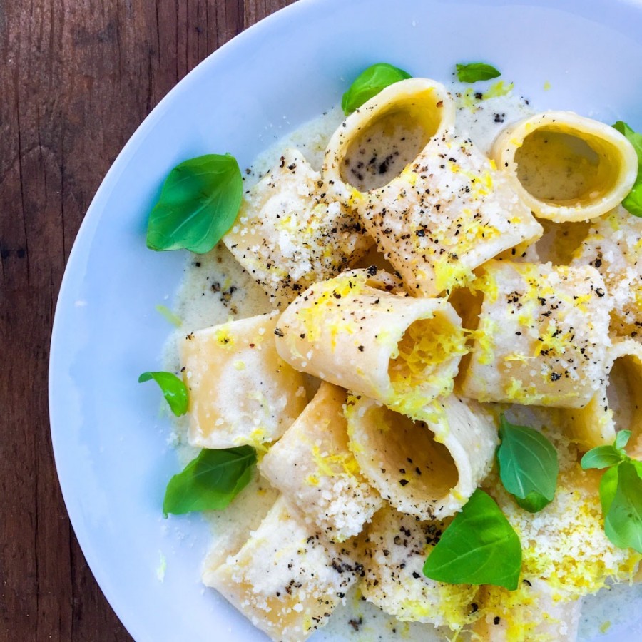 Creamy Lemon Pasta for Two