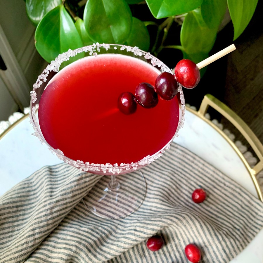 Cranberry Tea Gimlet