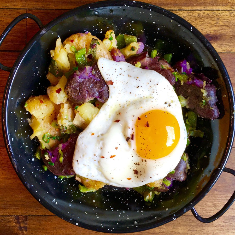 Smashed Potato Hash