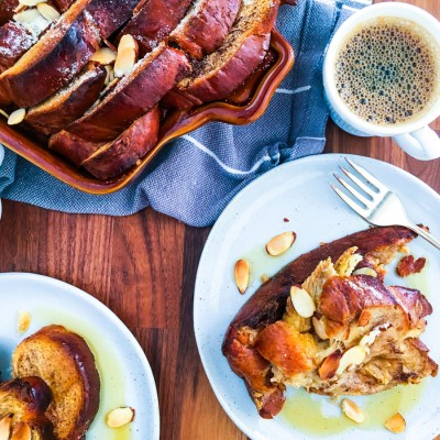 Baked Crème Anglaise French Toast