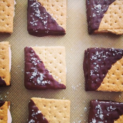 Dark Chocolate and Fleur de Sel S'mores 