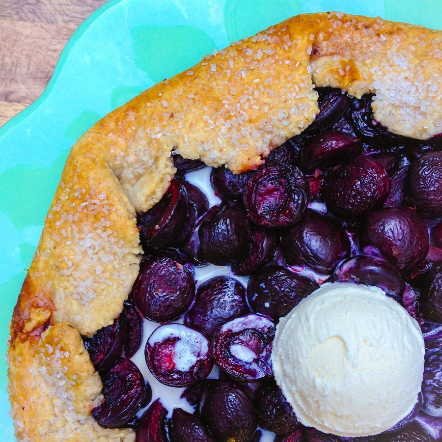 Gin Soaked Cherry Crostata