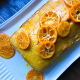 Vanilla Pound Cake with Candied Tangerines