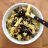 Ground Turkey, Kale and White Bean Soup