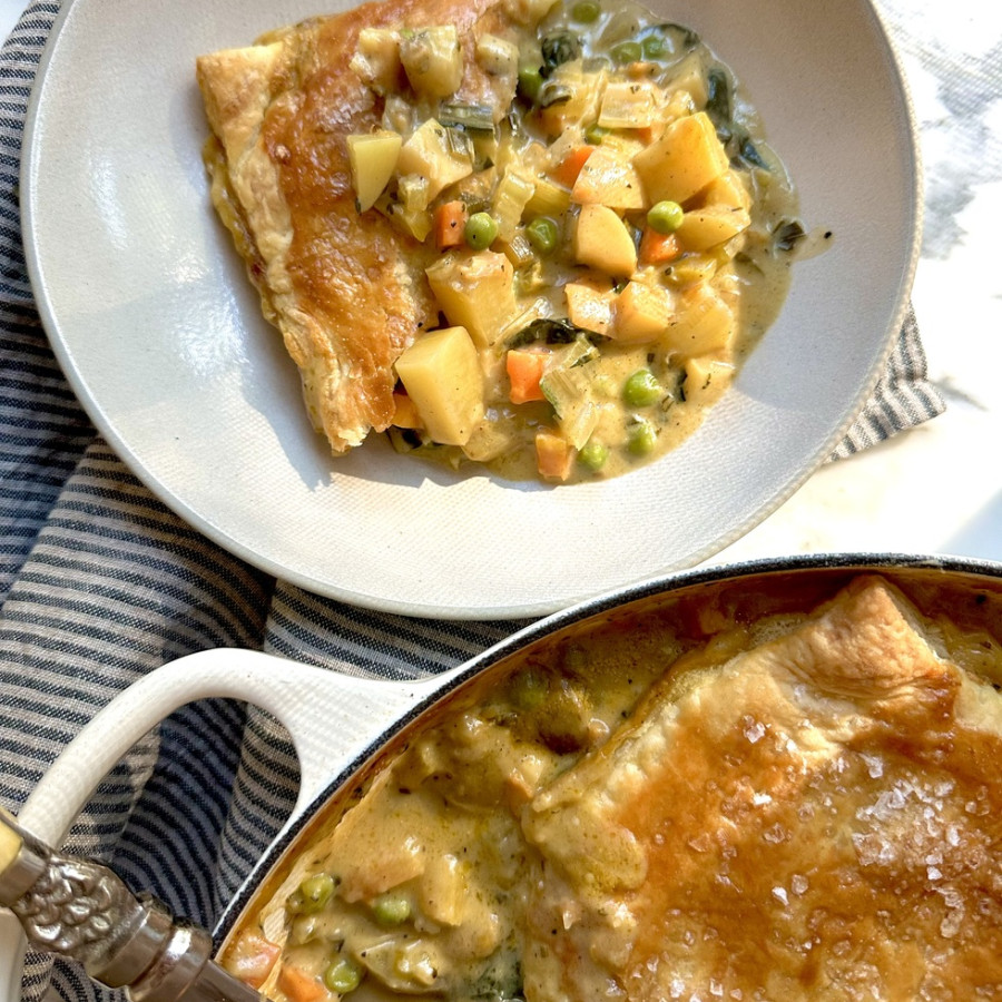 Puff Pastry Vegetable Pot Pie