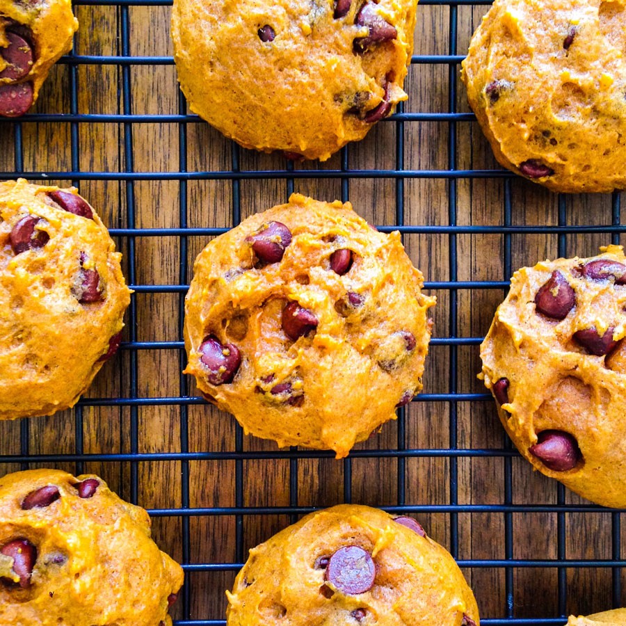 Pumpkin Chocolate Chip Cookies