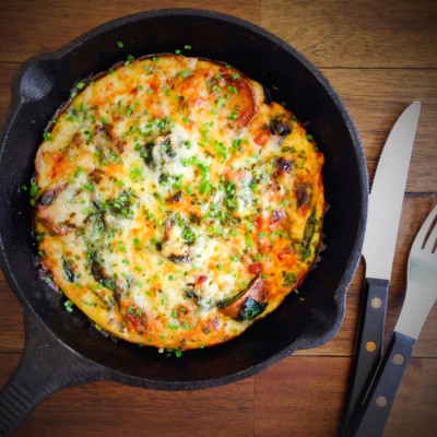 Bacon, Potato and White Cheddar Frittata 