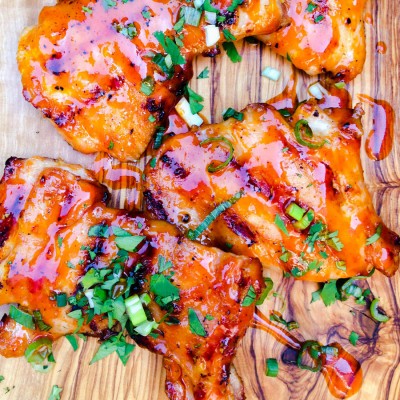 Honey and Sriracha Chicken Thighs