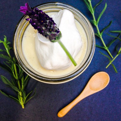 Lavender and Vanilla Bean Pudding