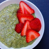 Matcha and Coconut Milk Chia Seed Pudding