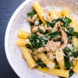 Turkey, Mushroom and Spinach Pasta