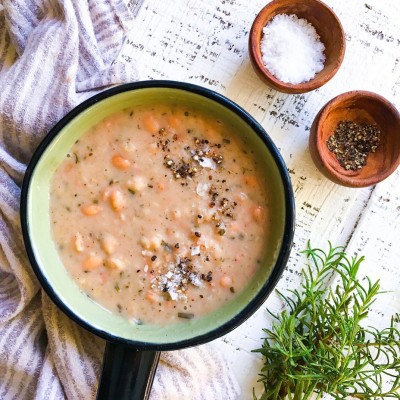 No Soak Rosemary White Beans