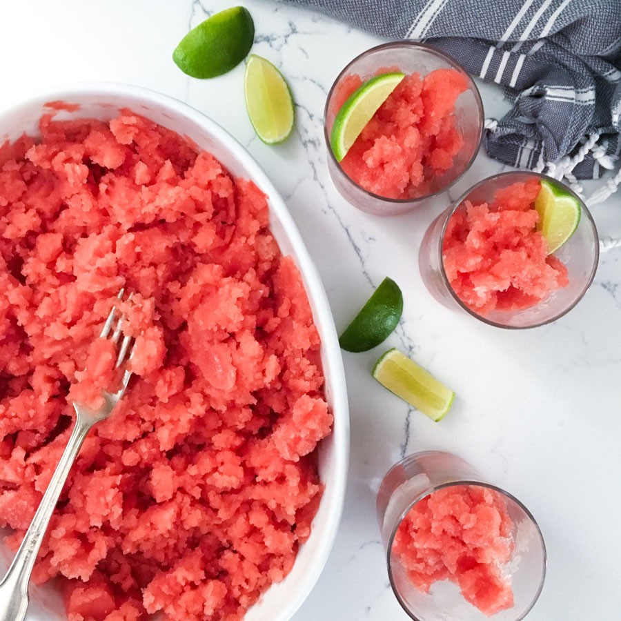 Watermelon Margarita Granita