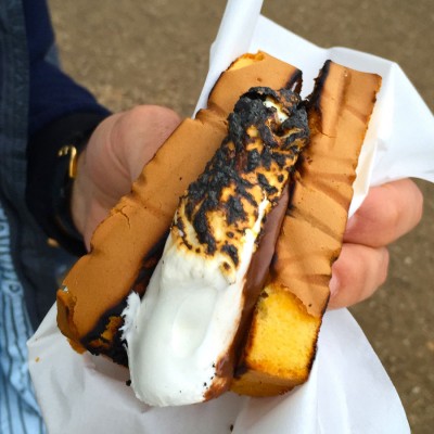 Grilled Pound Cake S'mores