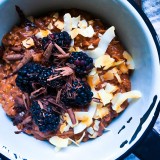 Dark Chocolate and Coconut Cake Oatmeal