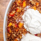 Peaches and Cream Baked Oatmeal