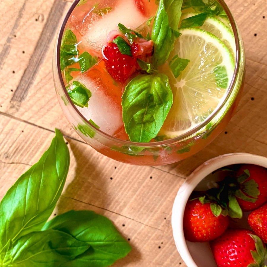 Strawberry Basil Margarita